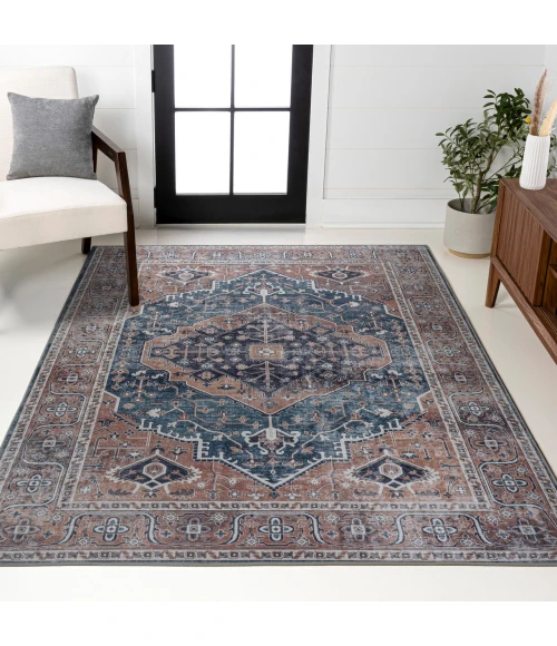 Jonathan Y WASHABLE Blue WSH103C 2ft.-11in. X 5ft. Rect. Rug