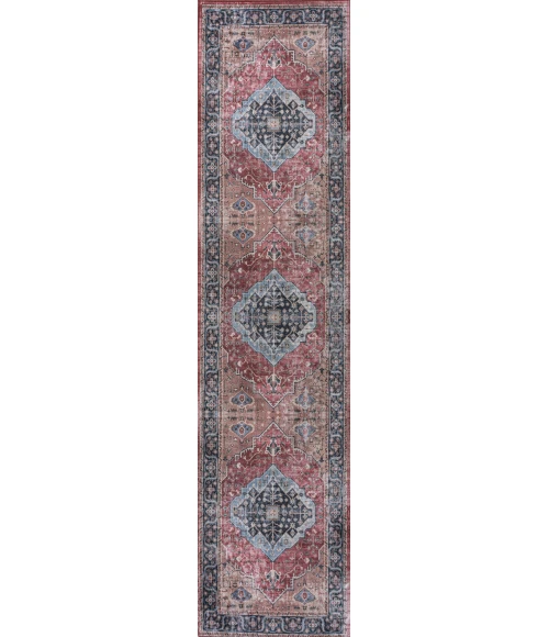 Jonathan Y WASHABLE Red WSH103D 2ft. X 8ft. Rect. Rug