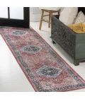 Jonathan Y WASHABLE Red WSH103D 2ft. X 8ft. Rect. Rug