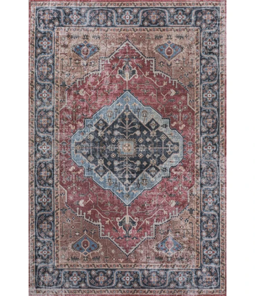 Jonathan Y WASHABLE Red WSH103D 3ft.-11in. X 6ft. Rect. Rug