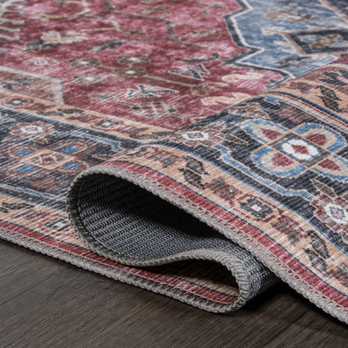 Jonathan Y WASHABLE Red WSH103D 2ft. X 8ft. Rect. Rug