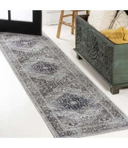 Jonathan Y WASHABLE Blue WSH104B 2ft. X 8ft. Rect. Rug