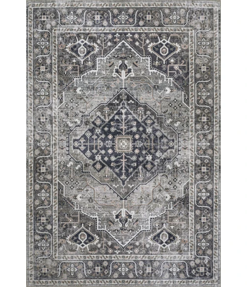 Jonathan Y WASHABLE Gray WSH103E 3ft.-11in. X 6ft. Rect. Rug