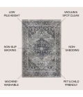 Jonathan Y WASHABLE Gray WSH103E 3ft.-11in. X 6ft. Rect. Rug