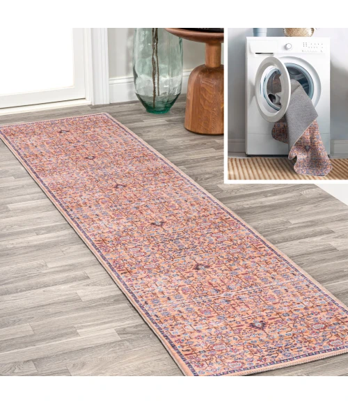 Kemer All-Over Persian Washable Multi 2 ft. x 8 ft. Runner Rug