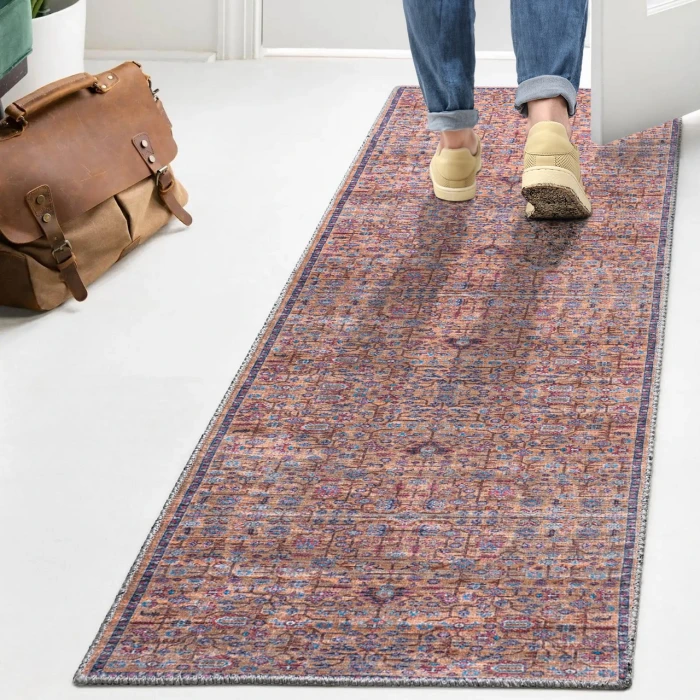 Jonathan Y WASHABLE Multi-Colored WSH104A 2ft. X 10ft. Rect. Rug