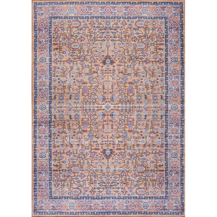 Kemer All-Over Persian Washable Multi 4 ft. x 6 ft. Area Rug