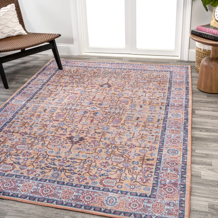 Kemer All-Over Persian Washable Multi 4 ft. x 6 ft. Area Rug