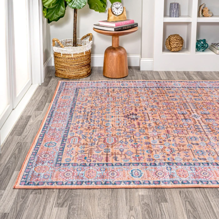 Kemer All-Over Persian Washable Multi 4 ft. x 6 ft. Area Rug