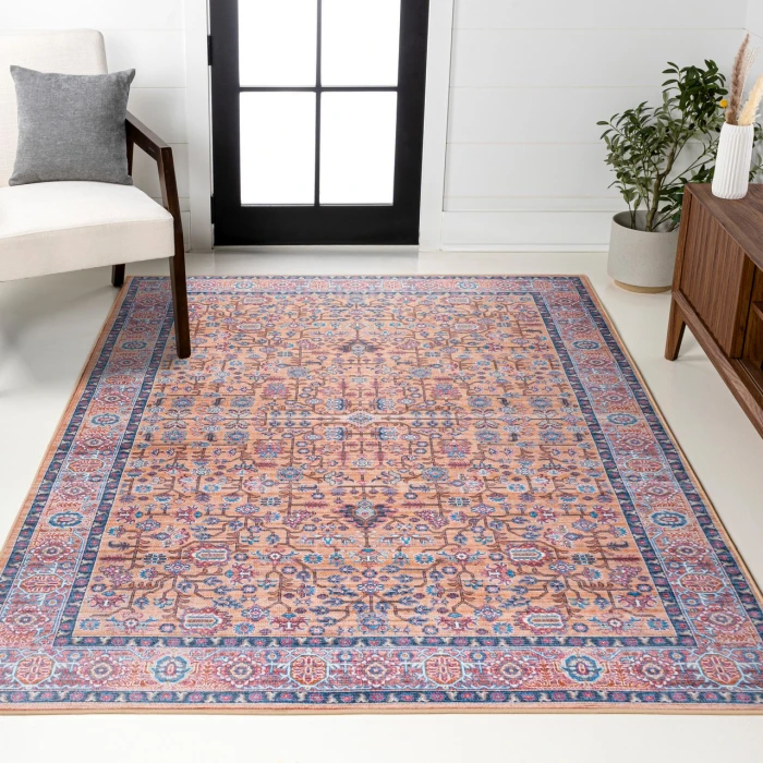 Kemer All-Over Persian Washable Multi 4 ft. x 6 ft. Area Rug