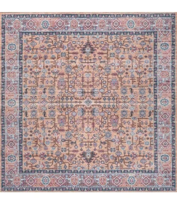 Jonathan Y WASHABLE Multi-Colored WSH104A 6ft. Square Rug