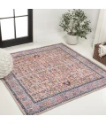 Jonathan Y WASHABLE Multi-Colored WSH104A 5ft.3in. Square Rug