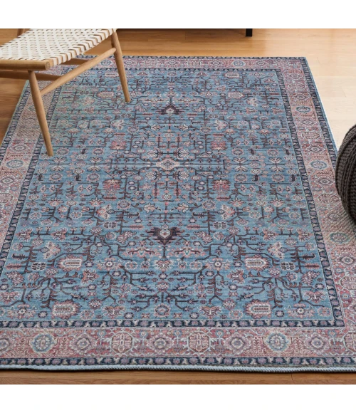 Jonathan Y WASHABLE Blue WSH104B 2ft.-11in. X 5ft. Rect. Rug