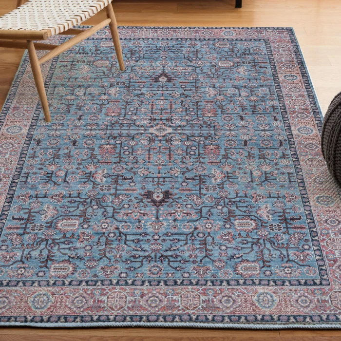 Jonathan Y WASHABLE Blue WSH104B 2ft.-11in. X 5ft. Rect. Rug