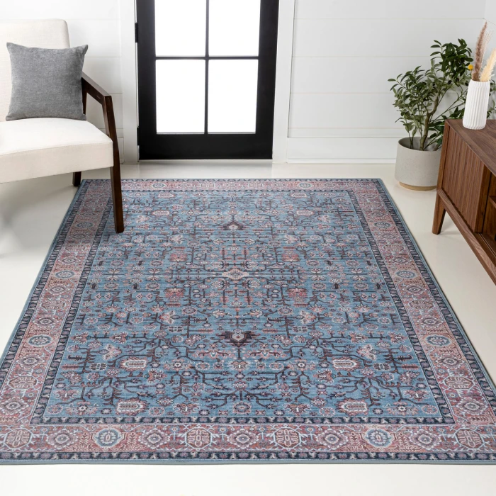 Jonathan Y WASHABLE Blue WSH104B 2ft.-11in. X 5ft. Rect. Rug