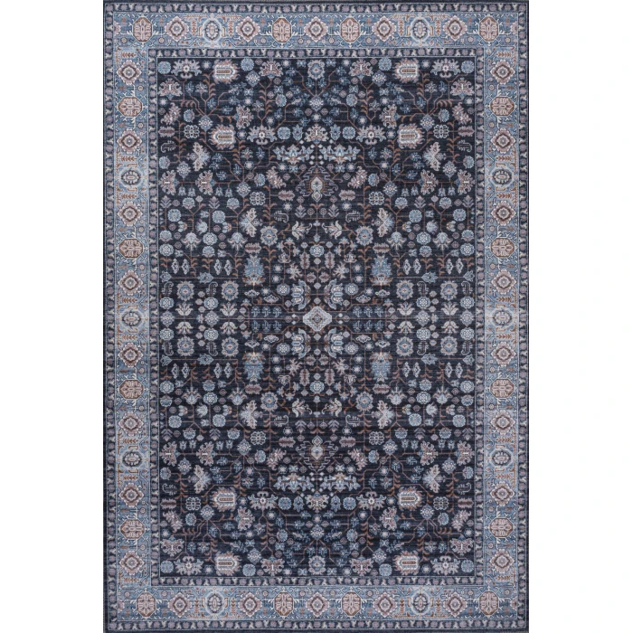 Jonathan Y WASHABLE Black WSH104D 5ft.3in. X 7ft.7in. Rect. Rug
