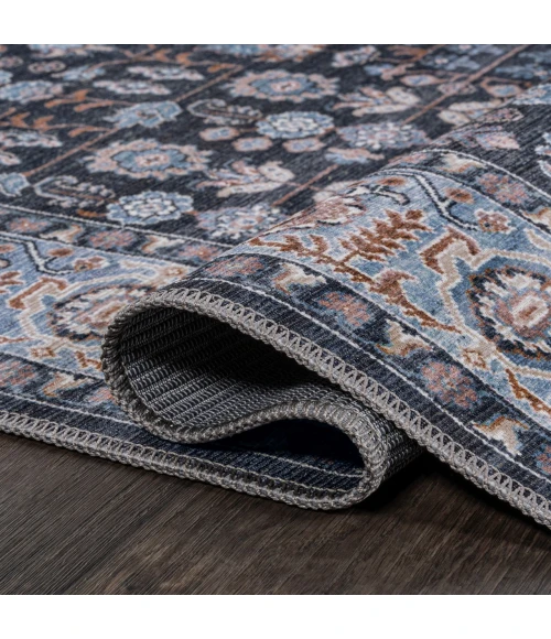 Jonathan Y WASHABLE Black WSH104D 2ft. X 8ft. Rect. Rug