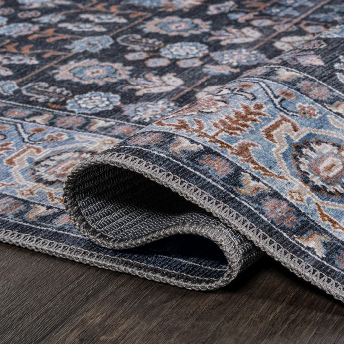 Jonathan Y WASHABLE Black WSH104D 5ft.3in. X 7ft.7in. Rect. Rug