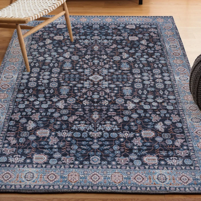 Jonathan Y WASHABLE Black WSH104D 5ft.3in. X 7ft.7in. Rect. Rug