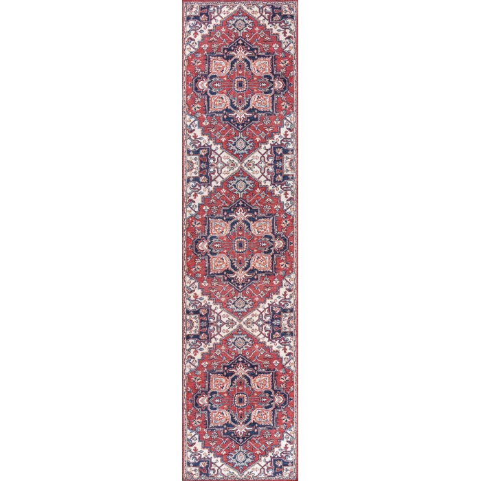 Jonathan Y WASHABLE Red WSH105A 2ft. X 10ft. Rect. Rug