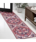 Jonathan Y WASHABLE Red WSH105A 2ft. X 10ft. Rect. Rug