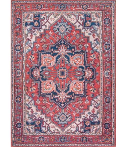 Jonathany Wsh105A WSH105A Red/Navy Area Rug 7 ft. 10 in. X 10 ft. Rectangle