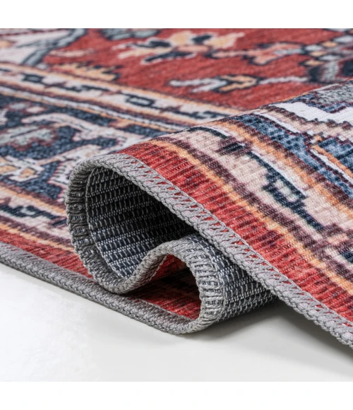 Jonathan Y WASHABLE Blue WSH105B 7ft.-10in. Square Rug