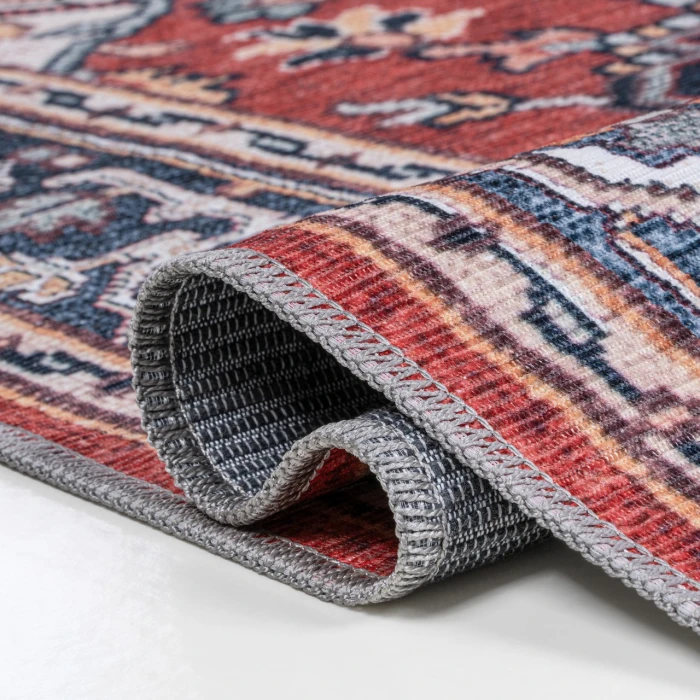 Jonathan Y WASHABLE Blue WSH105B 7ft.-10in. Square Rug