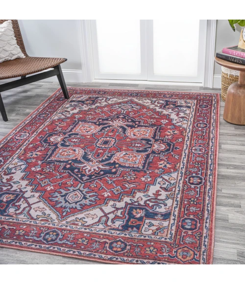 Jonathan Y WASHABLE Blue WSH105B 9ft. X 12ft. Rect. Rug