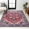 Jonathany Wsh105A WSH105A Red/Navy Area Rug 7 ft. 10 in. X 10 ft. Rectangle
