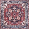 Jonathan Y WASHABLE Red WSH105A 6ft. Square Rug