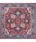 Jonathan Y WASHABLE Blue WSH105B 7ft.-10in. Square Rug
