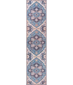 Jonathany Wsh105B WSH105B Blue/Beige Area Rug 2 ft. X 8 ft. Rectangle