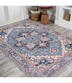 Jonathany Wsh105B WSH105B Blue/Beige Area Rug 7 ft. 10 in. X 10 ft. Rectangle