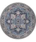Jonathan Y WASHABLE Blue WSH105B 6ft. Round Rug