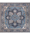 Jonathan Y WASHABLE Blue WSH105B 6ft. Square Rug