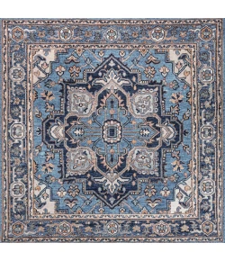 Jonathan Y WASHABLE Blue WSH105B 6ft. Square Rug