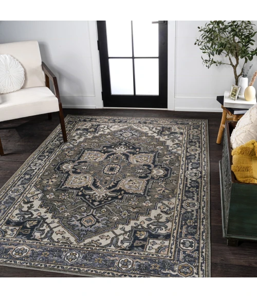 Jonathan Y WASHABLE Green WSH105C 3ft.-11in. X 6ft. Rect. Rug