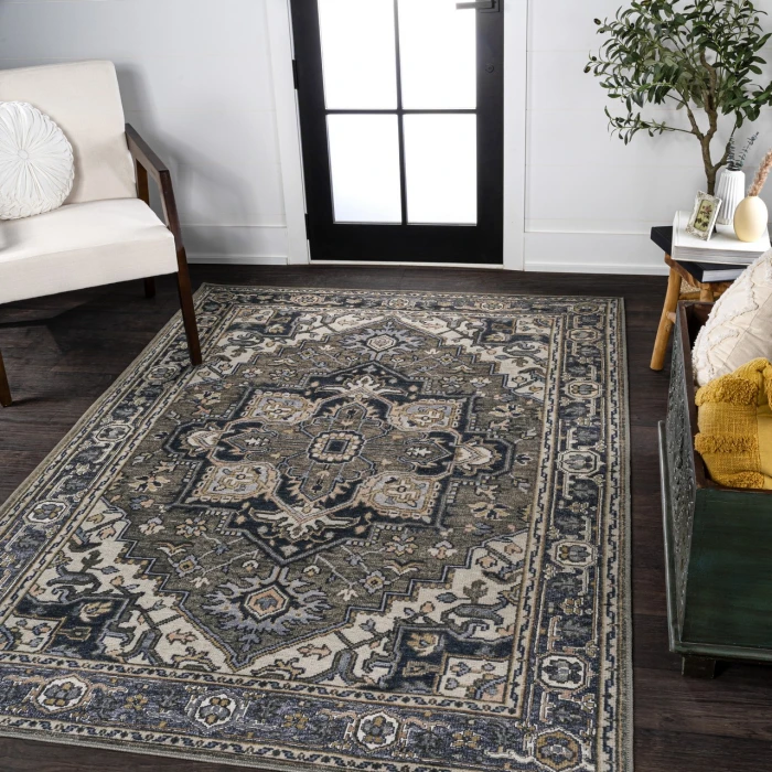 Jonathan Y WASHABLE Green WSH105C 2ft.-11in. X 5ft. Rect. Rug