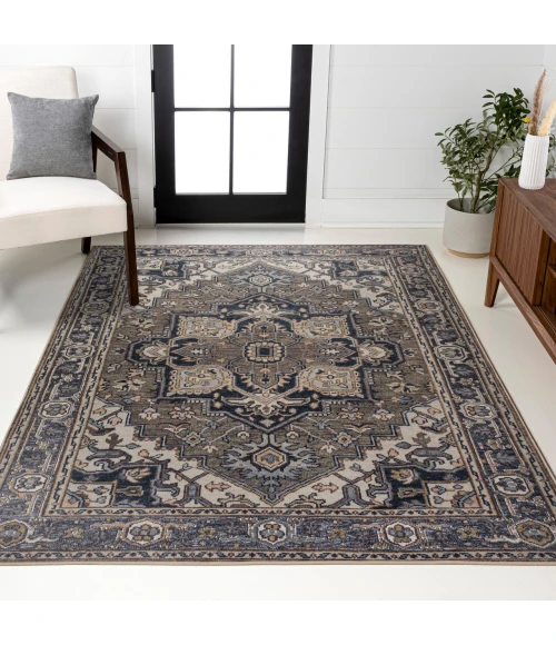 Jonathan Y WASHABLE Green WSH105C 3ft.-11in. X 6ft. Rect. Rug