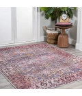 Victoria Ornate Persian All-Over Washable Brown/Gray 4 ft. x 6 ft. Area Rug