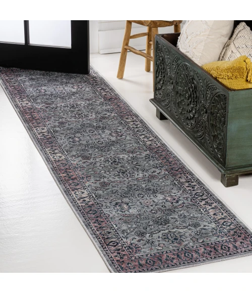 Jonathan Y WASHABLE Gray WSH106B 2ft. X 8ft. Rect. Rug