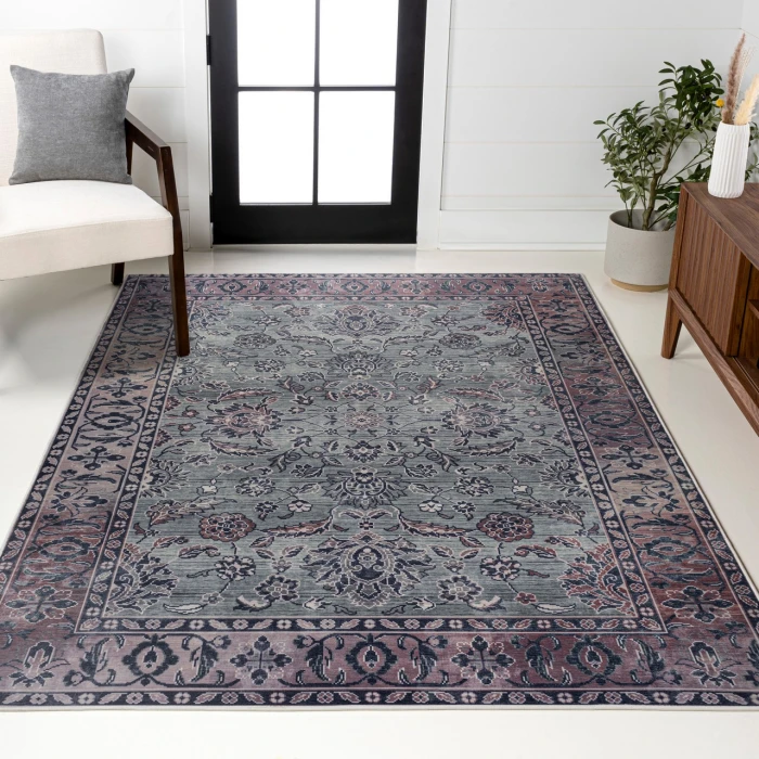 Jonathan Y WASHABLE Gray WSH106B 5ft.3in. X 7ft.7in. Rect. Rug