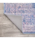 Regis Bohemian Medallion Washable Blue 4 ft. x 6 ft. Area Rug