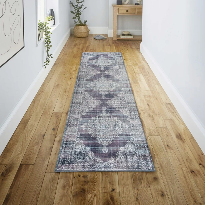 Jonathan Y WASHABLE Blue WSH108B 2ft. X 8ft. Rect. Rug