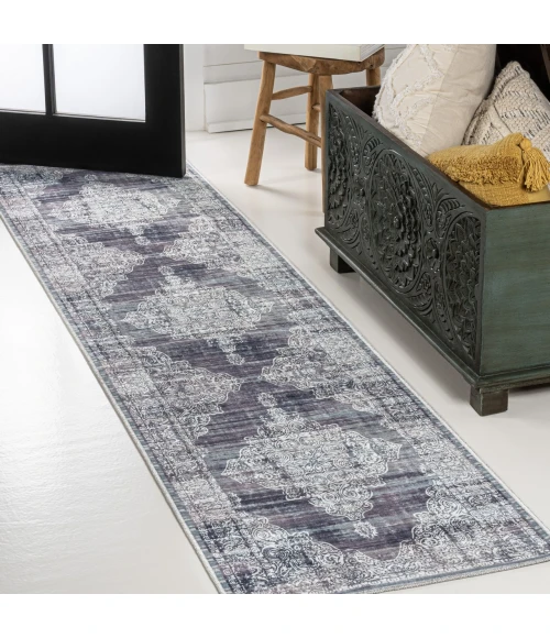 Jonathan Y WASHABLE Blue WSH108B 2ft. X 8ft. Rect. Rug