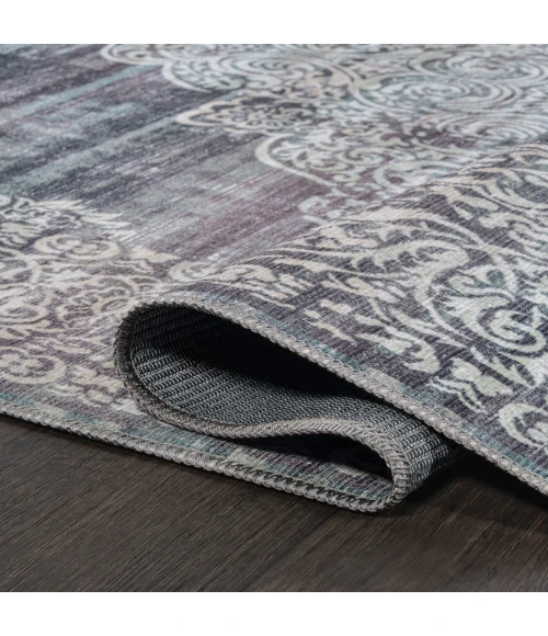 Jonathan Y WASHABLE Purple WSH107C 3ft.-11in. X 6ft. Rect. Rug