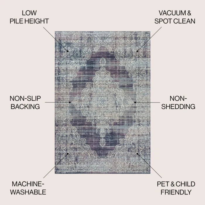 Jonathan Y WASHABLE Green WSH109E 7ft.-10in. X 10ft. Rect. Rug