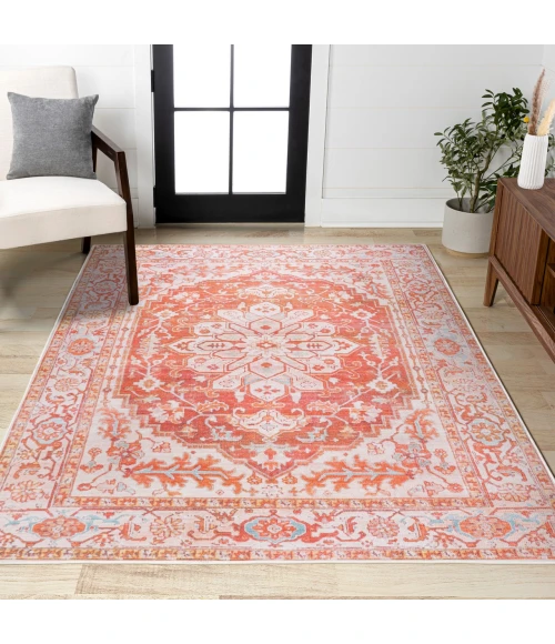 Jonathan Y WASHABLE Orange WSH109A 9ft. X 12ft. Rect. Rug