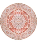 Jonathan Y WASHABLE Orange WSH108A 6ft. Round Rug